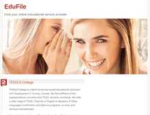 Tablet Screenshot of edufile.org